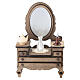 Angolo toeletta in legno con specchio 13x8x5 cm presepe napoletano 12 cm s1