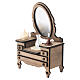 Angolo toeletta in legno con specchio 13x8x5 cm presepe napoletano 12 cm s2