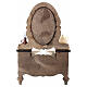 Angolo toeletta in legno con specchio 13x8x5 cm presepe napoletano 12 cm s5