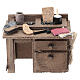 Banco da ciabattino in legno 5x10x5 cm presepe napoletano 10 cm s1