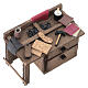 Wooden shoemaker's workshop 5x10x5 cm Neapolitan nativity scene 12 cm s2