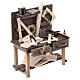 Établi de menuisier en bois 10x10x5 cm crèche napolitaine 12 cm s3