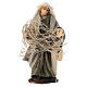 Statuina pescatore con rete 6 cm presepe napoletano s1