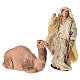 Chamelier et chameau assis 6 cm crèche Napolitaine s1