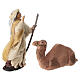 Chamelier et chameau assis 6 cm crèche Napolitaine s2