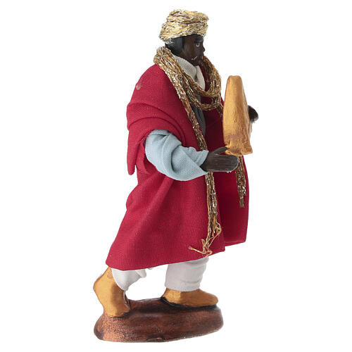 Tocador moreno con arpa 10 cm belén napolitano 2
