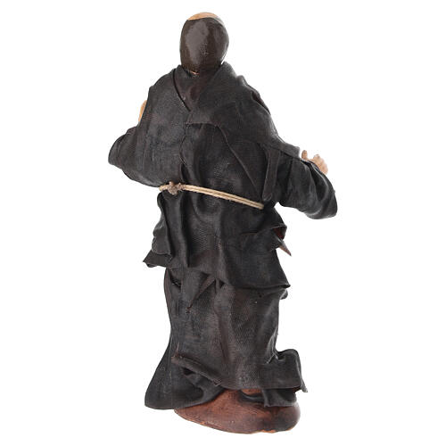 Monk figurine for 10 cm Neapolitan Nativity Scene 4