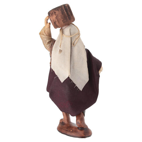 Man with barrel for 10 cm Neapolitan Nativity Scene 4