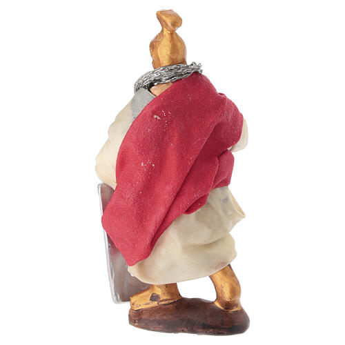 Soldado con escudo rectangular 10-12 cm belén napolitano 4