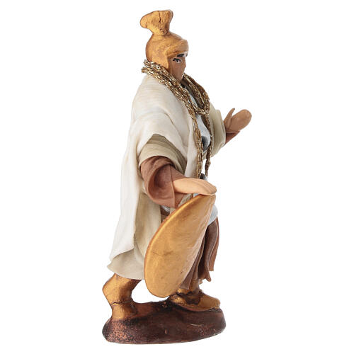 Soldato 10 cm scudo ramato presepe napoletano 2