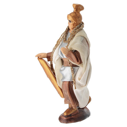 Soldato 10 cm scudo ramato presepe napoletano 3