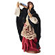 Donna che suona il tamburello 10 cm presepe napoletano s1