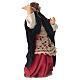 Donna che suona il tamburello 10 cm presepe napoletano s3