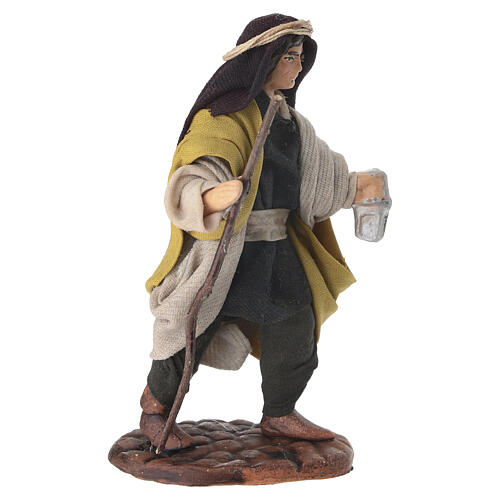 Pastore con lanterna 10 cm presepe napoletano 2