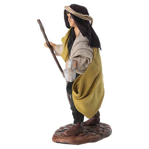Pastore con lanterna 10 cm presepe napoletano 3