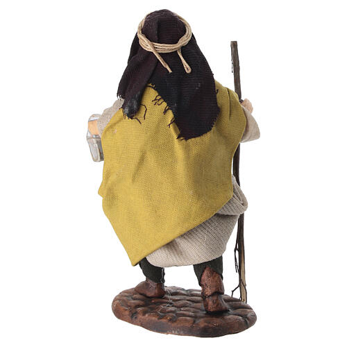 Pastore con lanterna 10 cm presepe napoletano 4