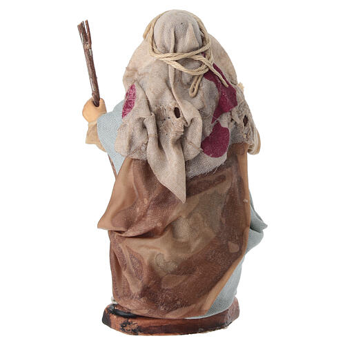 Donna con formaggi 10 cm presepe napoletano 4