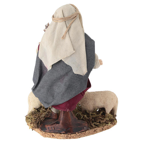Pastore con gregge 10 cm presepe napoletano 4