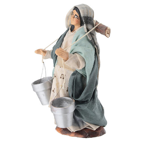 Aguadora con cubos 10 cm belén napolitano 2