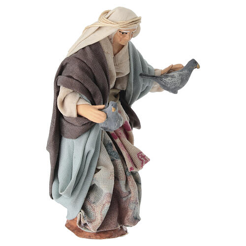 Mujer con palomas 10 cm belén napolitano 2