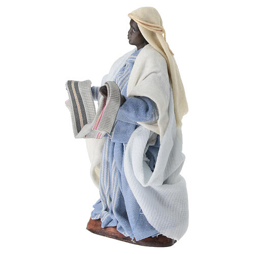 Stoffhändler 10 cm neapolitanische Krippe 2