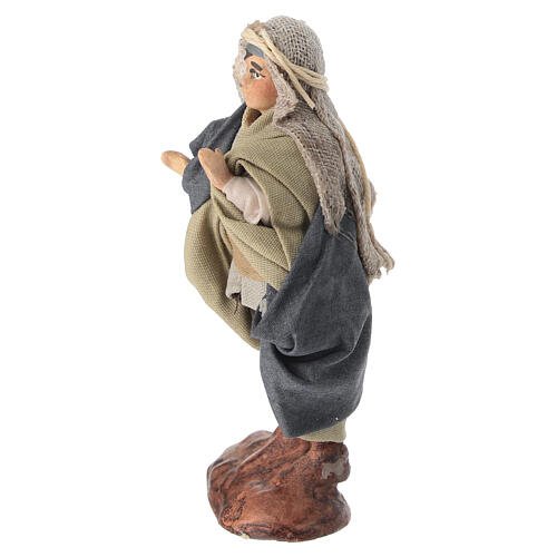 Arabischer Junge mit Kopfbedeckung, für Krippe mit 10 cm Figurenserie im neapolitanischen Stil 2