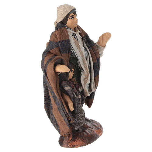 Zwei Jungen, für Krippe mit 10–12 cm Figurenserie im neapolitanischen Stil 3