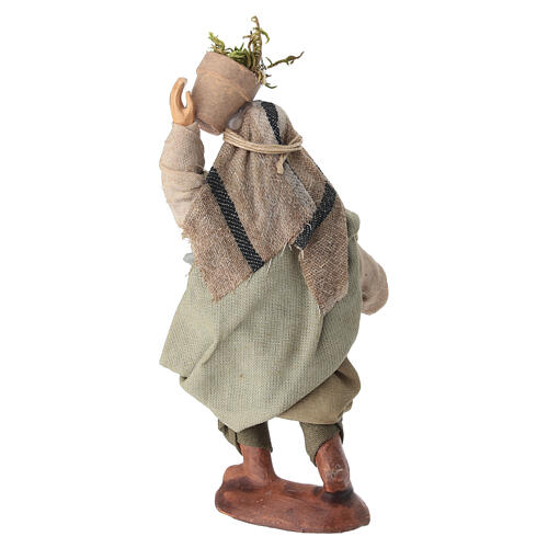 Mężczyzna zbierający mech - figurka 10 cm, szopka neapolitańska 4