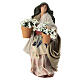 Mujer de pie con flores 12 cm belén napolitano s1