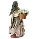 Mujer de pie con flores 12 cm belén napolitano s3