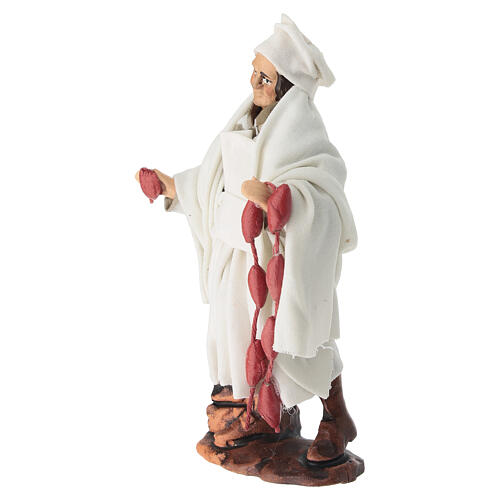 Statuina Macellaio terracotta presepe napoletano 12 cm 2
