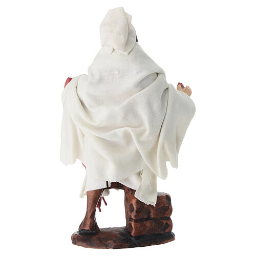 Statuina Macellaio terracotta presepe napoletano 12 cm 4