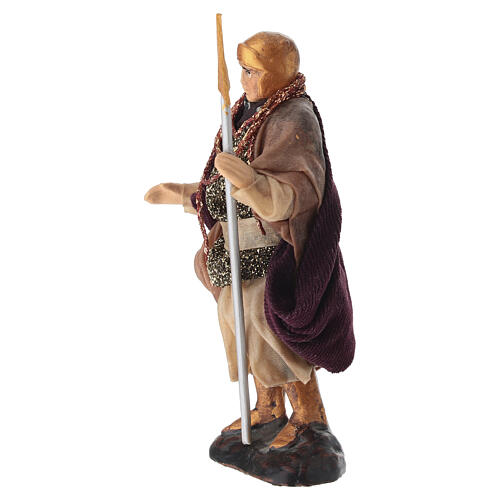 Wojownik z włócznią - figurka 12 cm, szopka neapolitańska 3