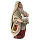 Bambina con oca tra le braccia 10-12 cm presepe napoletano s3