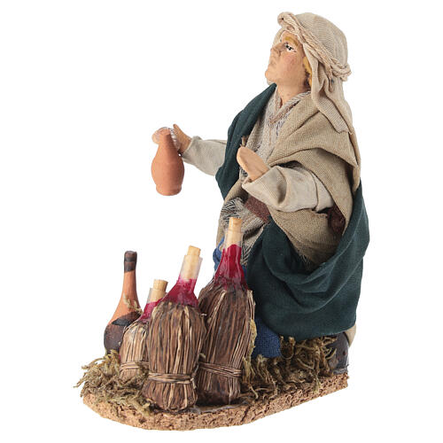 Wine seller with flask for 10-12 cm Neapolitan Nativity Scene 2