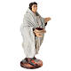 Serveur en terre cuite 14 cm crèche napolitaine s3