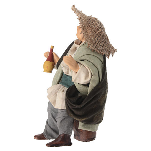 Homme qui boit crèche napolitaine 14 cm 3