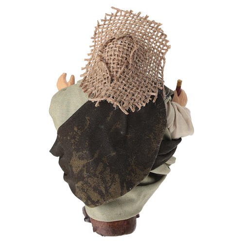 Figurka mężczyzny pijącego - szopka neapolitańska 14 cm 4