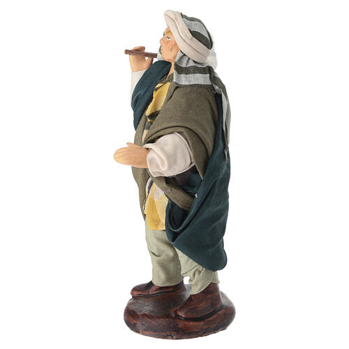 Statuina uomo con sacco terracotta 14 cm presepe napoletano 2