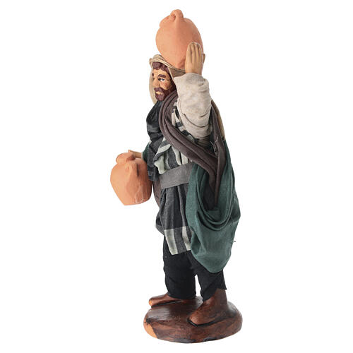 Hombre terracota con jarra belén napolitano 16 cm 2