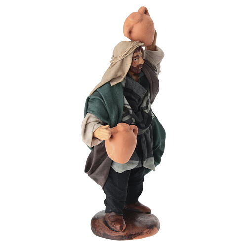 Hombre terracota con jarra belén napolitano 16 cm 3