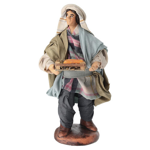 Fruttivendolo con carote presepe napoletano 16 cm 2