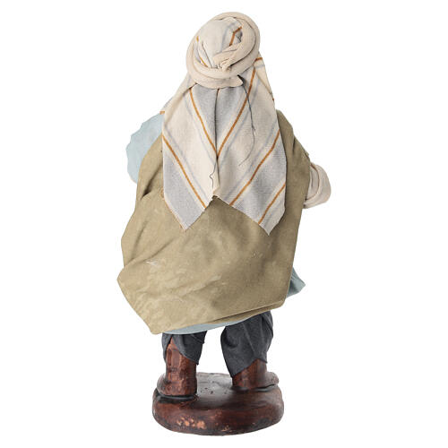 Verdureiro com cenouras para presépio napolitano 16 cm 5