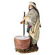 Estatueta de terracota do produtor de ricota para presépio napolitano 16 cm s2