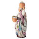Anciã transporta roupas 18 cm terracota presépio napolitano s2