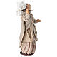 Statuina terracotta Donna con sacco 14 cm presepe napoletano s2