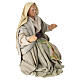 Anziana seduta terracotta presepe napoletano 12 cm s3
