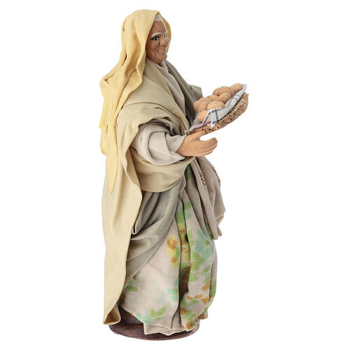 Kobieta z tacą jajek - figurka 16 cm, szopka neapolitańska 2