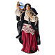 Donna con tamburello presepe napoletano 14 cm s1