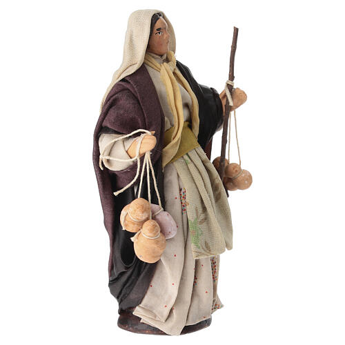 Woman with cheeses for 14 cm Neapolitan Nativity Scene 3